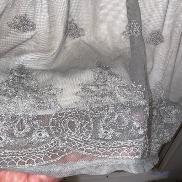 Torrid Size 1  Grey mesh babydoll tank - Picture 2 of 4